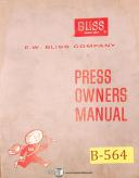 Bliss-Bliss A-113, Hp2-100, R35-15 Single Roll Press, Owners Service Manual-Hp2-100-R 35-15 Single Roll-01